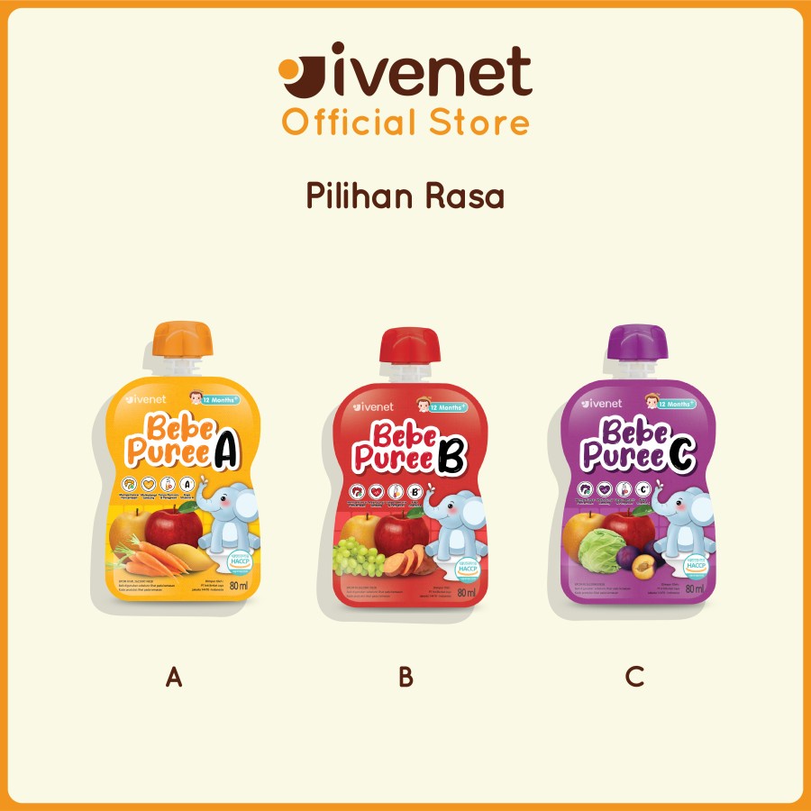 Ivenet Bebe Puree - Jus Buah Sehat Bayi dan Anak