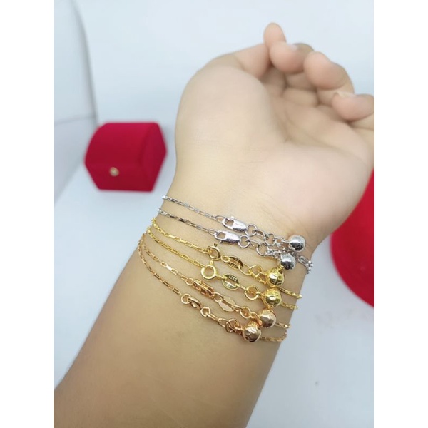 GELANG ASLI PERAK 925 LAPIS EMAS/GELANG PAPERCLIP MINI 1BEL/GELANG ASLI SILVER/GELANG FASHION