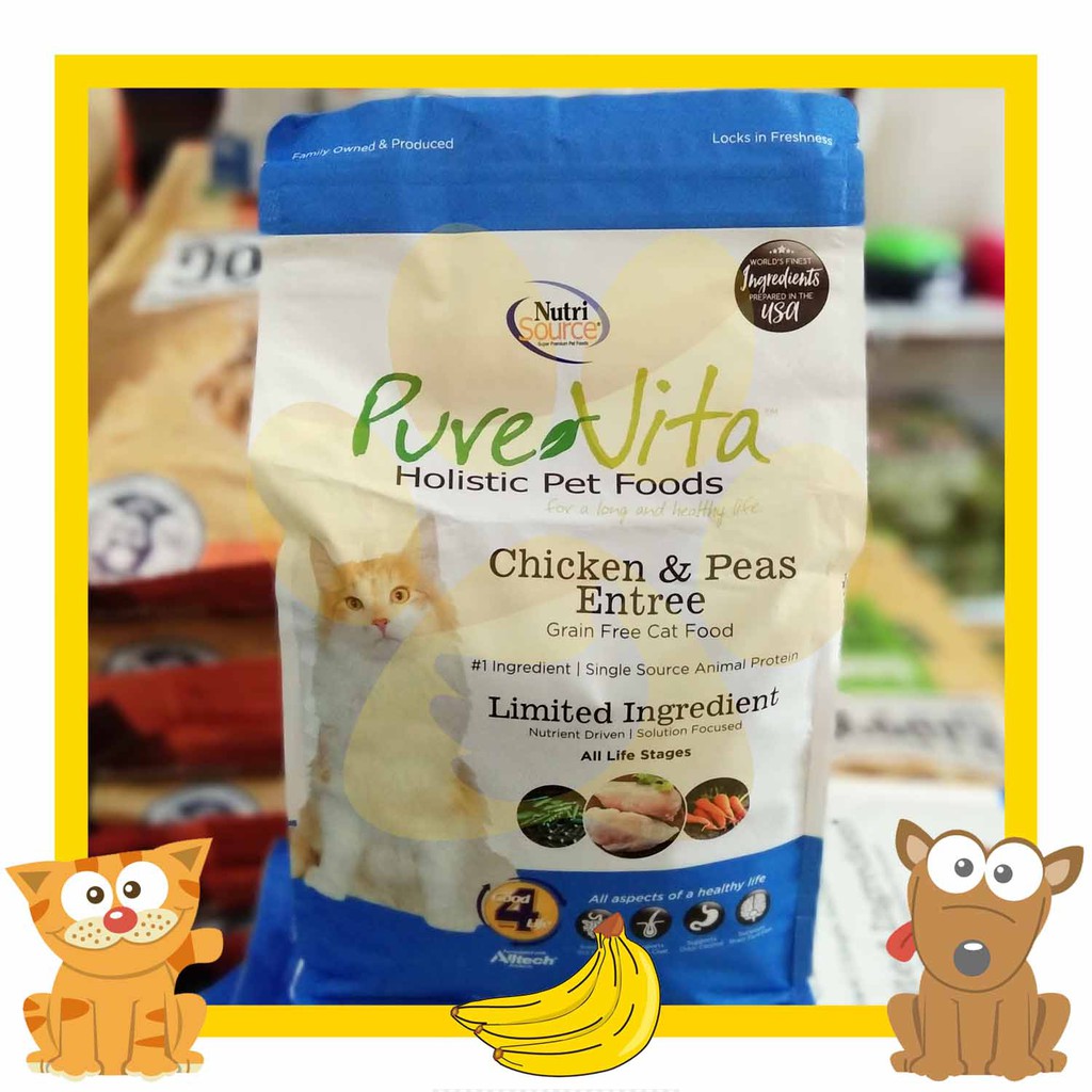 Nutrisource Nutri Source Purevita Cat Grain Free Chicken Peas 3 Kg Shopee Indonesia