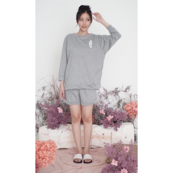 MARNOVA - Boyfriend Sweatshirt Flopsy - Earl Grey