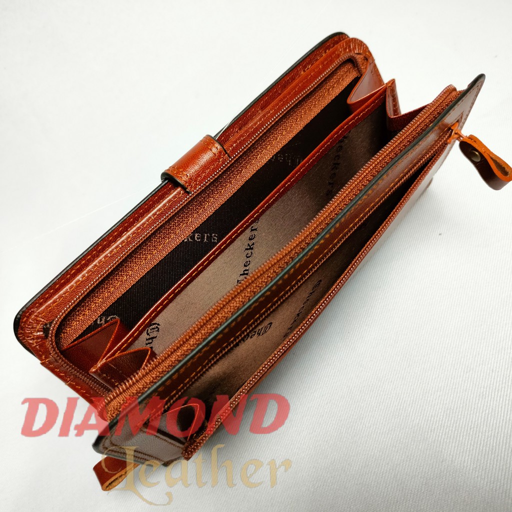 FARNELL - Checkers Dompet Panjang Kulit Asli CK 44