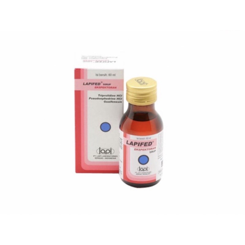 Lapifed ekspektoran sirup 60 ml ( obat batuk berdahak )