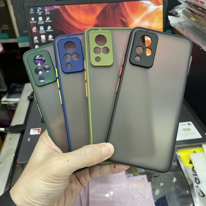 VIVO V21 PREMIUM BUMPER HYBRID DOVE CASE BAHAN ANTI PECAH