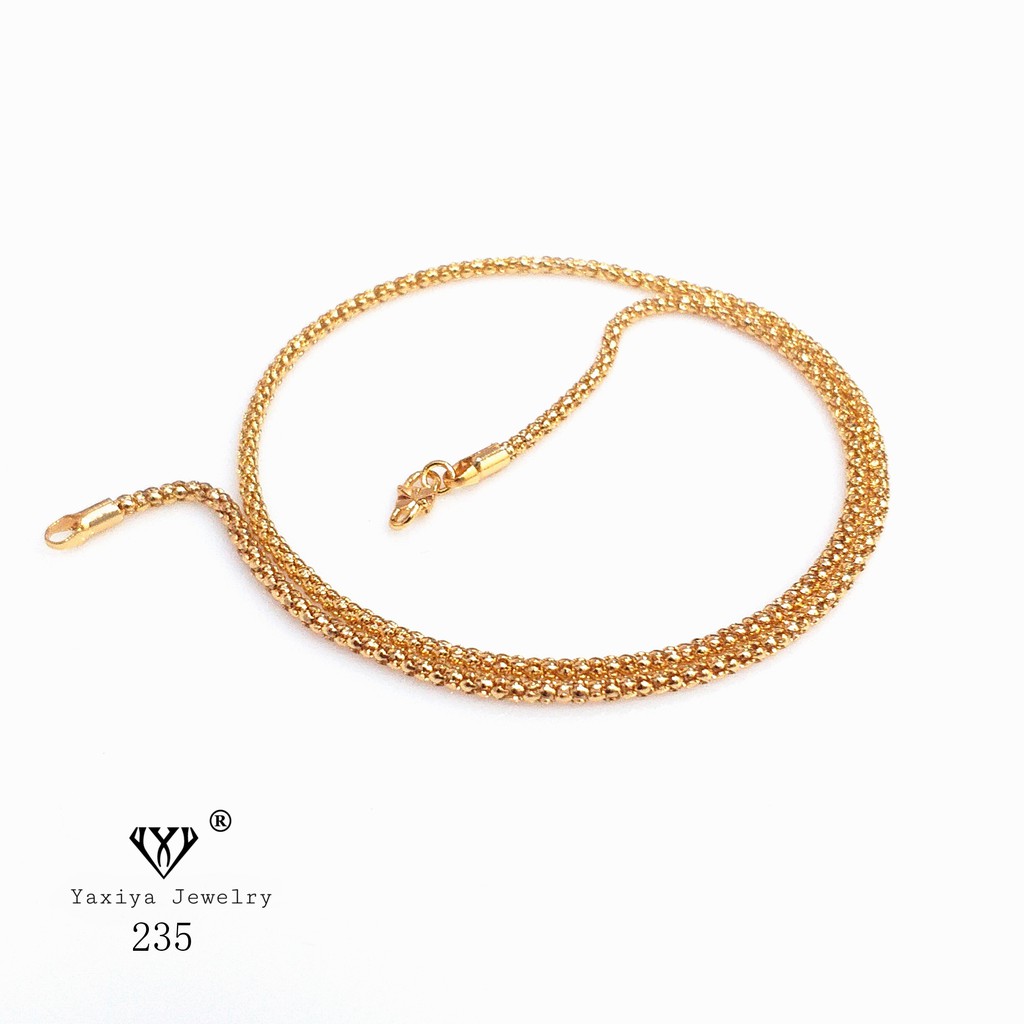 

Kalung Wanita Motif Jagung 45cm Perhiasan Lapis Emas 18K 235
