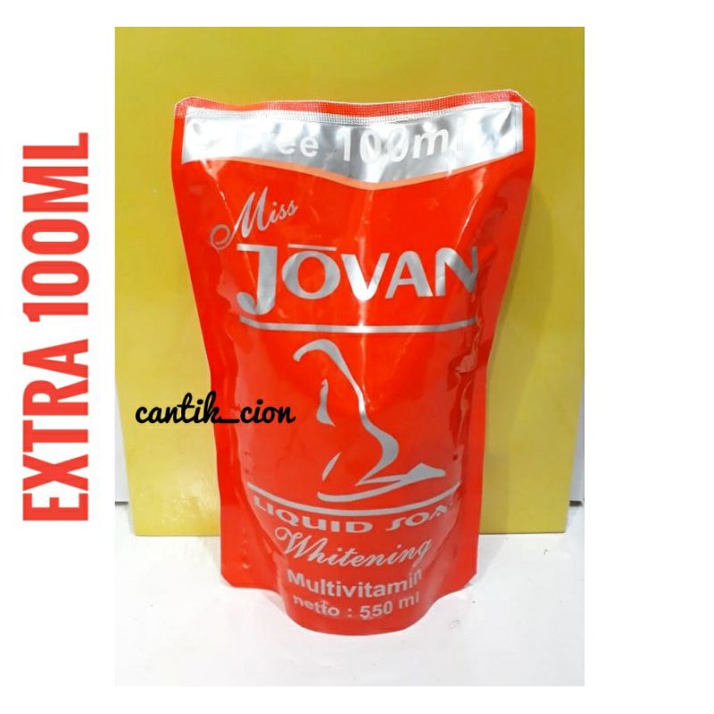 JOVAN Liquid Soap Whitening / Refill Sabun Jovan / Sabun Cair Multivitamin 250ml dan 550ml