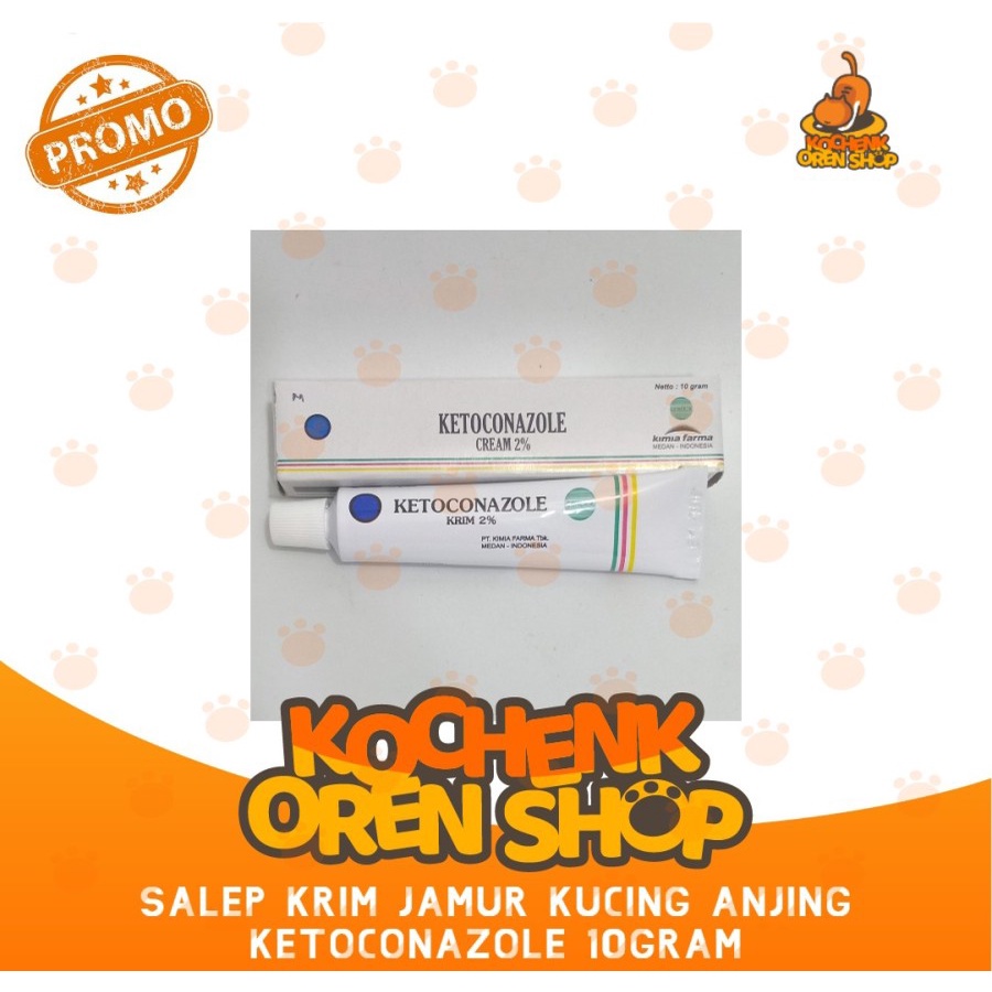 OBAT SALEP KRIM JAMUR KUCING ANJING 10GRAM KETOCONAZOLE CREAM