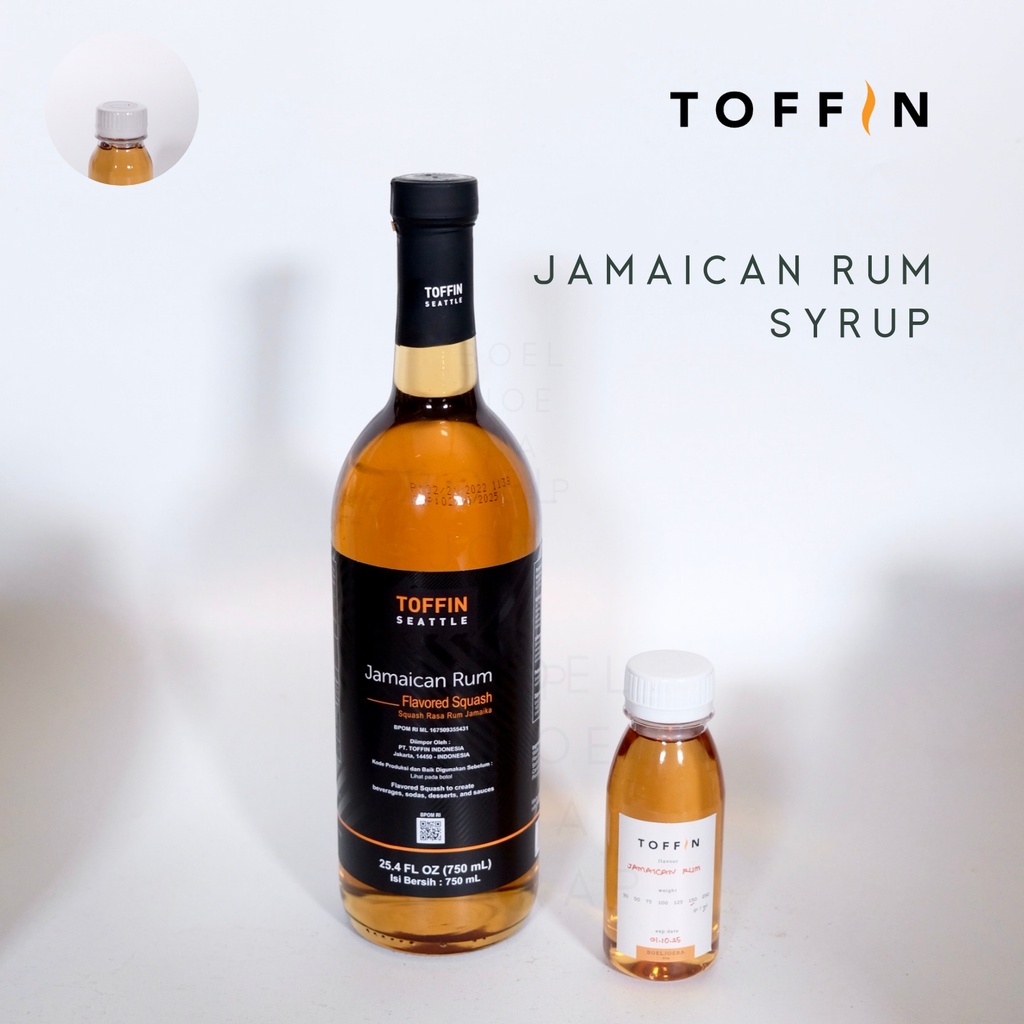 Toffin Jamaican Rum Syrup Repack [50, 100, 150] g