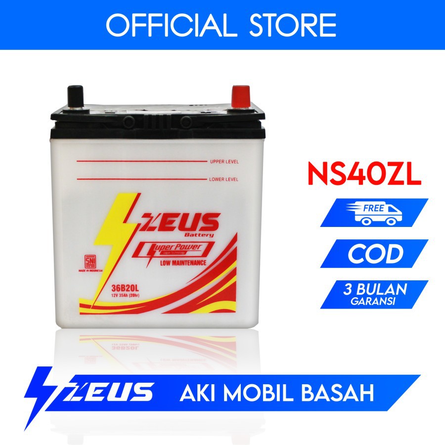 Jual Aki Mobil Suzuki Ignis Ns40zl Zeus Extra Power Accu Basah