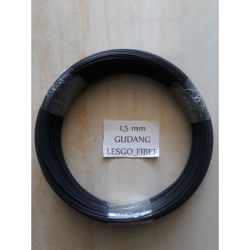 Jeruji Fiber Sangkar Ruji Fiber Hitam 1.5mm 100 meter Ruji Kandang Fiber Hitam Asli