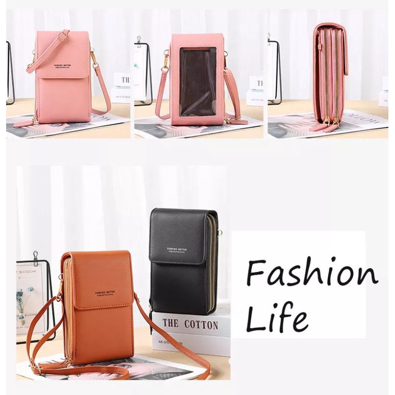 tas hp wanita import Tas Selempang Touch Screen Wanita Tas Fashion Korea Model Import Dompet Hp Tas 