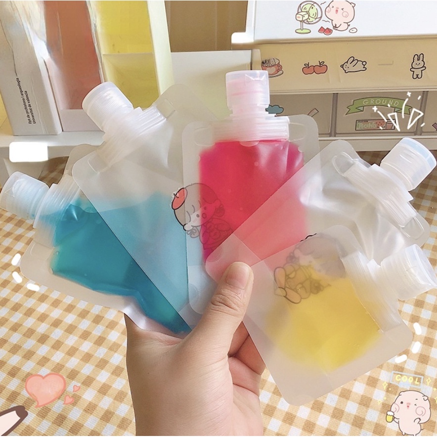 Botol Wadah Plastik Dispenser Isi Ulang Refill Aesthetic Buat Travel 30 ML 50 ML 100 ML