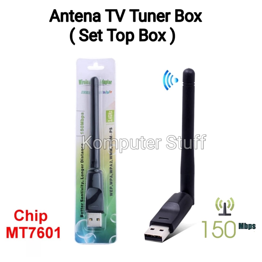 Antena WiFi Receiver 150Mbps Untuk TV Tuner Box Dengan Antena
