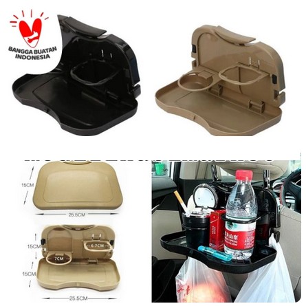 MEJA MAKAN LIPAT Mobil Gantung Belakang Jok travel car dining tray tempat minuman table