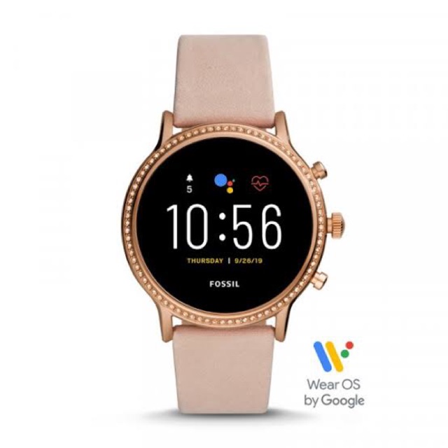 FTW6054 FOSSIL GEN 5 smartwatch rose gold leather blink