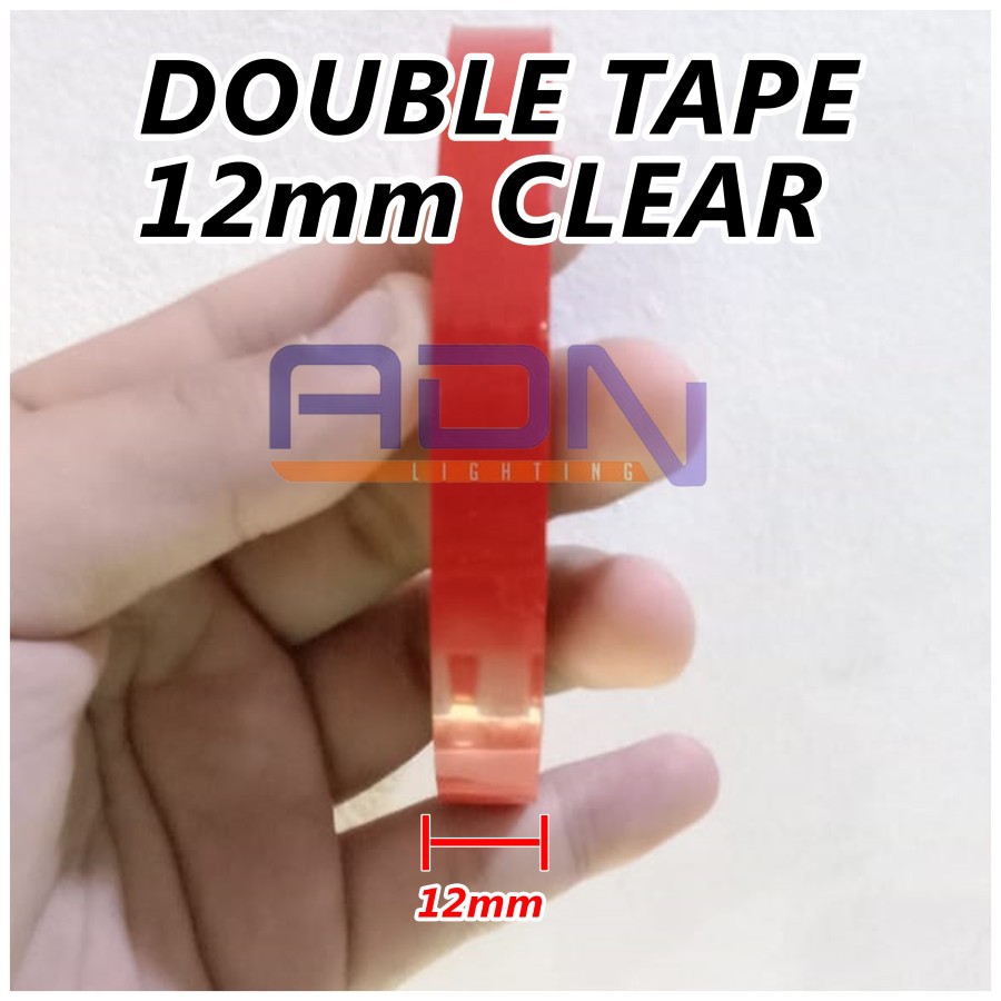 3M Doubel Tape Bening Clear VHB 12 MM PERMANENT akrilik SANGAT LENGKET BY ADN