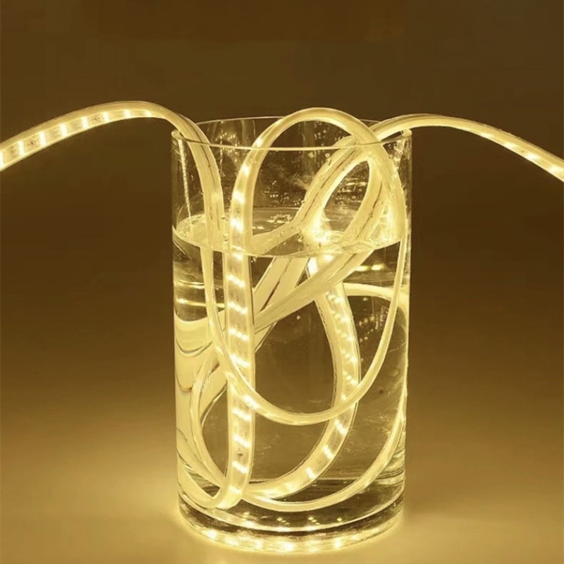 LAMPU LED STRIP SELANG 220V / PER METER SUPER LAMPU TERANG SMD 5050 MATA BESAR / LAMPU DEKORASI