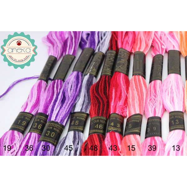 KATALOG - Benang Rajut Sulam / Embroidery Thread Merk Rose - Gradasi - BOX - Part 4