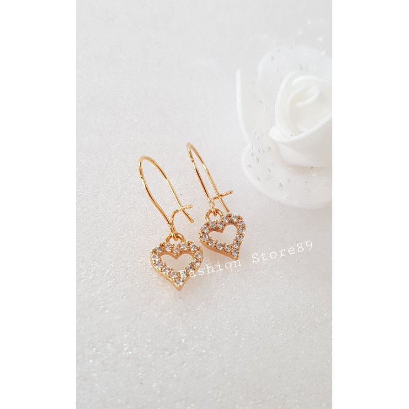 Anting Jurai Love xuping perhiasan xuping lapis emas fashion import bestseller