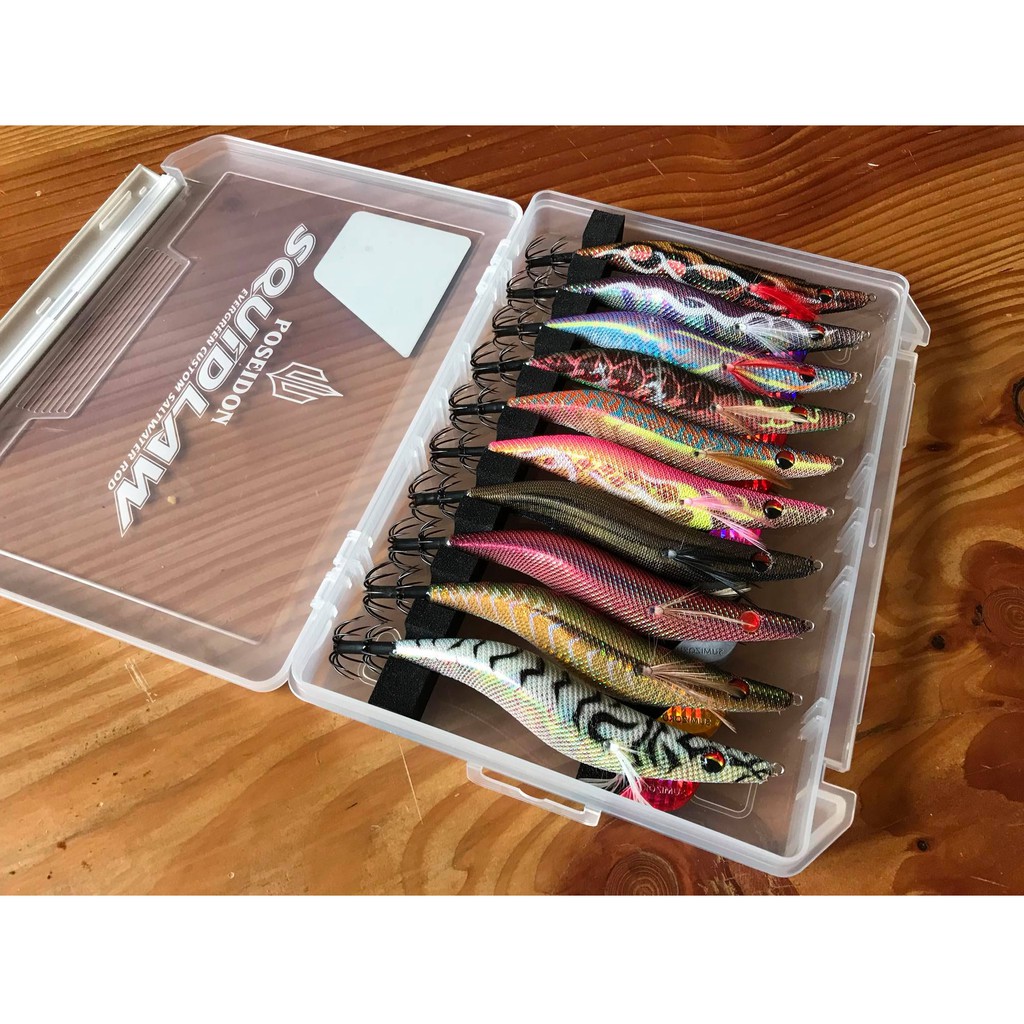 BOX UMPAN PANCING / TACKLE BOX EVERGREEN INTERNATIONAL POSEIDON SQUIDLAW SQUID JIG EGI STORAGE BOX