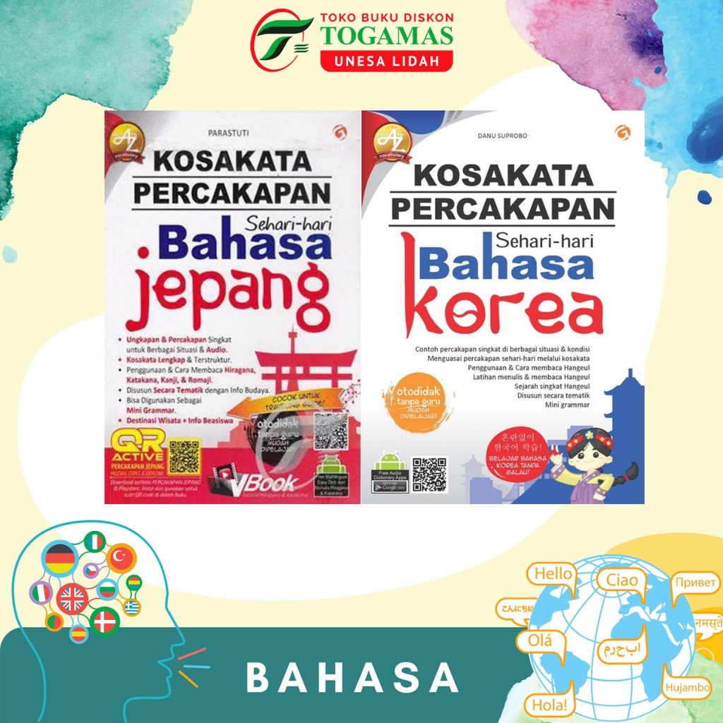 KOSAKATA PERCAKAPAN SEHARI-HARI BAHASA JEPANG // KOSAKATA PERCAKAPAN SEHARI-HARI BAHASA KOREA