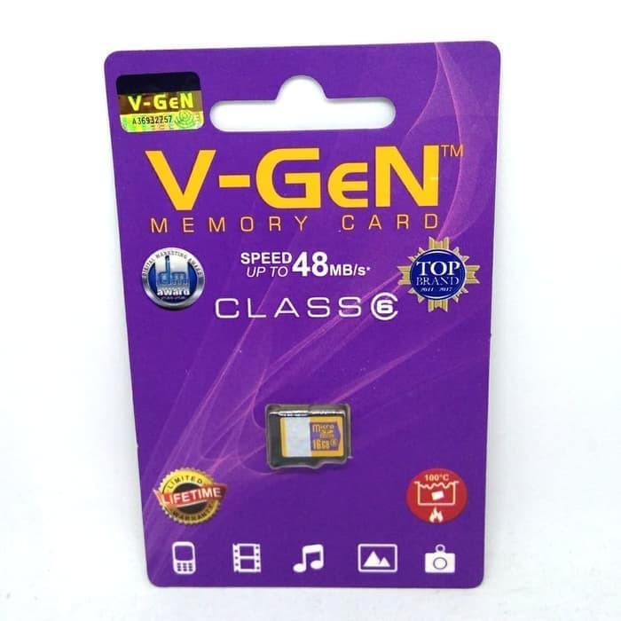 Memory Vgen 16gb Class6 / mmc V-Gen 16 GB Original 100%