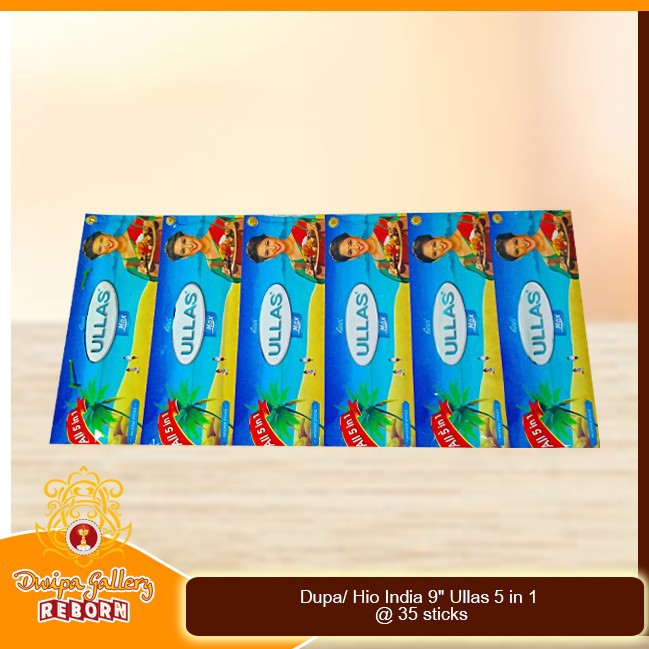 Dupa/ Hio India 9&quot; Ullas 5 In 1 @ 35 sticks (1 Renceng 6pcs)