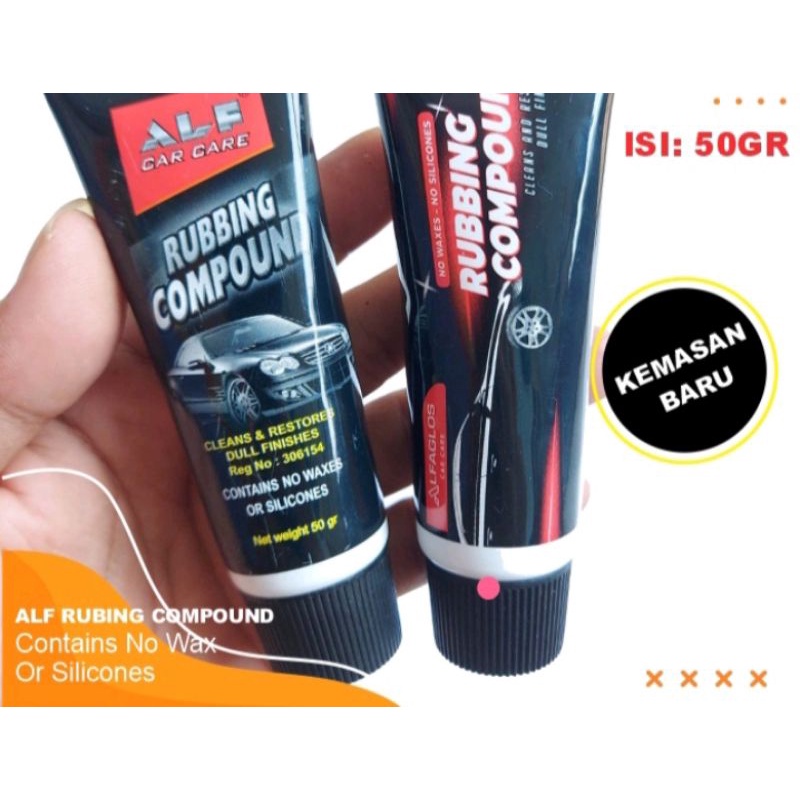 Alf Rubbing Compound - Penghilang Baret Baret di Kendaraan Mobil & Motor