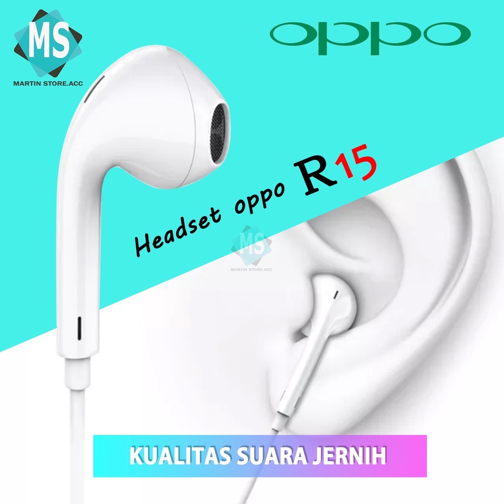 Headset Oppo Original 100%/Headset OPPO R15 R17 R12 R11