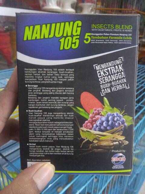 Nanjung 105 Voer Pelet Ebod Jaya Nanjung Premium 100gram Shopee