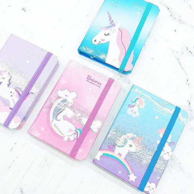 

➵ Buku notes mini unicorn karet ➸