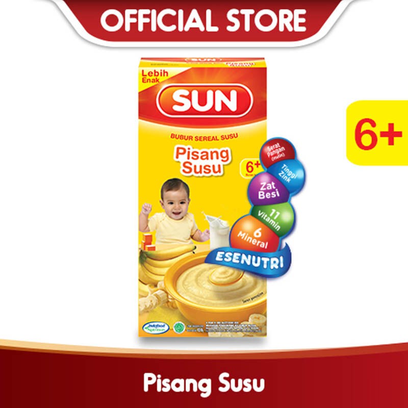 SUN Bubur Sereal Susu 120 g / SUN BUBUR CEREAL SUSU 120 Gr