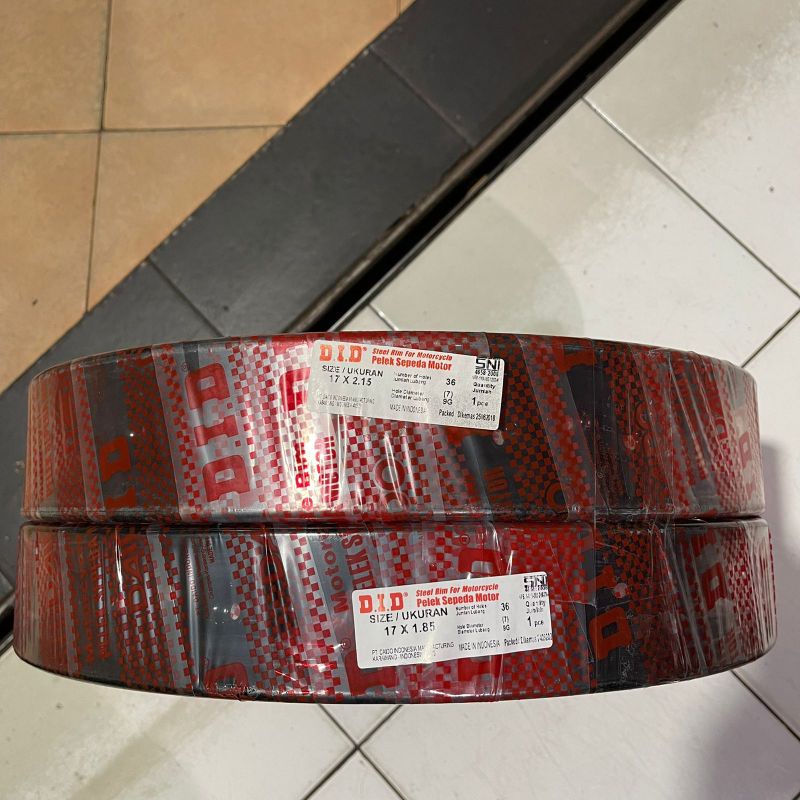 Velg did hitam ring 17 ukuran 185 dan 215 sepasang