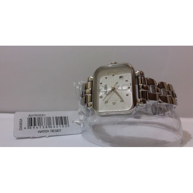 Jam Tangan Alba AH7K05X1 Kotak Ladies Wanita AH7K05 Original Size 27mm