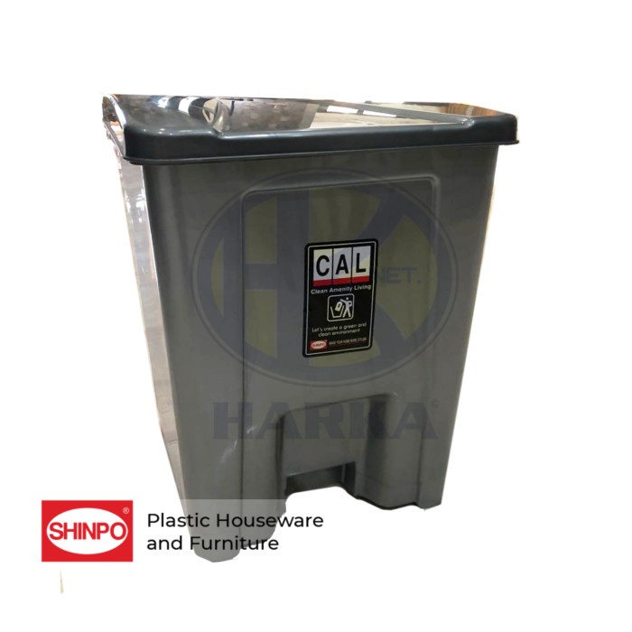 CHALLENGE TEMPAT SAMPAH 50LITER SIP 750 Kotak Tong Sampah CAL INJAK SEGI Besar Pedal Kuat Tebal