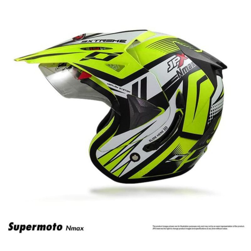 Helm semi cross Jpx Nmax Doof kuning