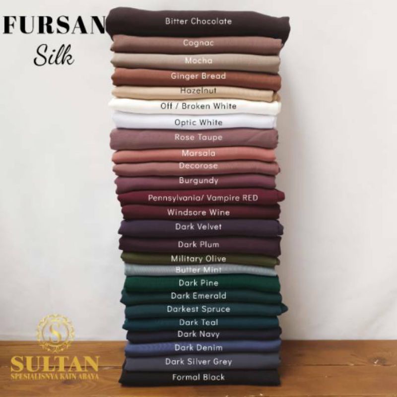 Kain Abaya Eksport Fursan Silk Polos