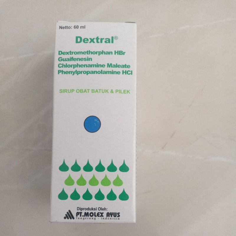 DEXTRAL SIRUP 60ML/OBAT BATUK ANAK DEWASA/OBAT BATUK KERING BATUK BERDAHAK/OBAT FLU
