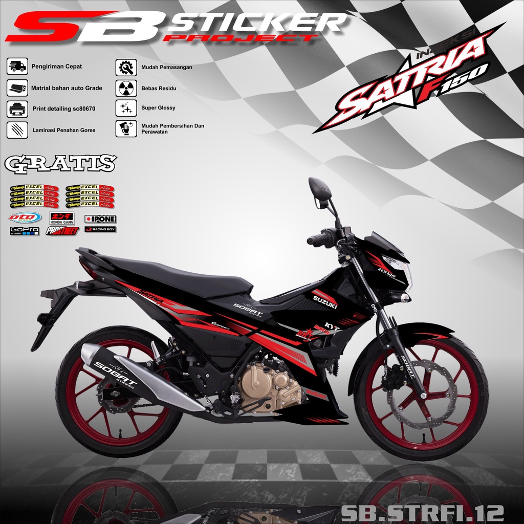 STRIPING SATRIA FU INJEKSI - STRIPING HOLOGRAM SUZUKI SATRIA FU INJEKSI 2016-2022 RACING