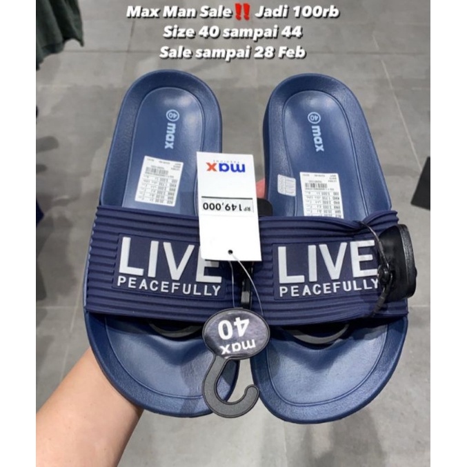 sandal selop max fashion sale