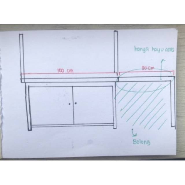 Meja Akuarium Costum