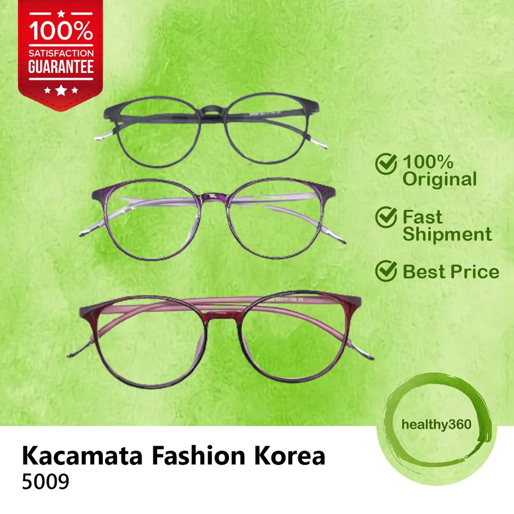 Kacamata BETONE Korea Fashion Lentur Pria Wanita 5009 - Black