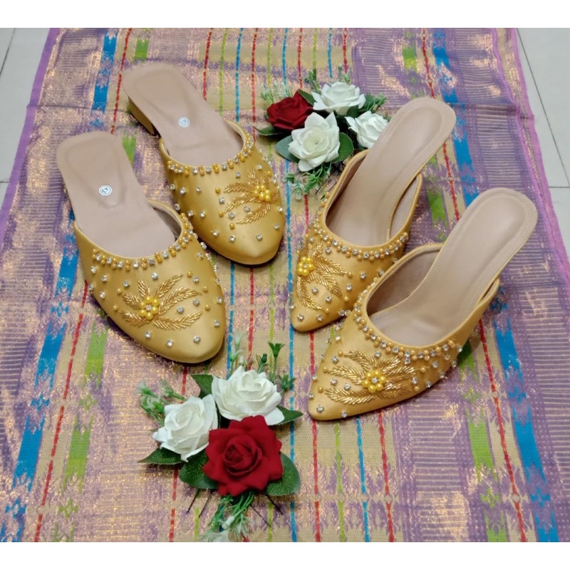 selop payet/selop pengantin/selop mutiara