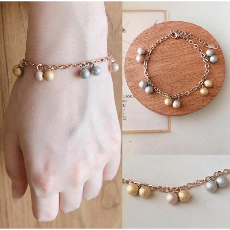 Dear Me - Lily Bracelet Gold Plating Crystals Gelang Wanita titanium Lapis Emas