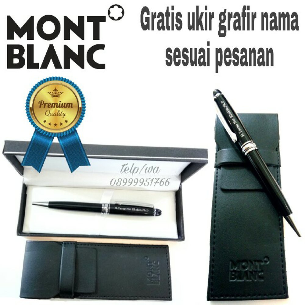 

Unik pulpen montblanc gratis ukir grafir nama cocok utk souvenir dan promosi Limited