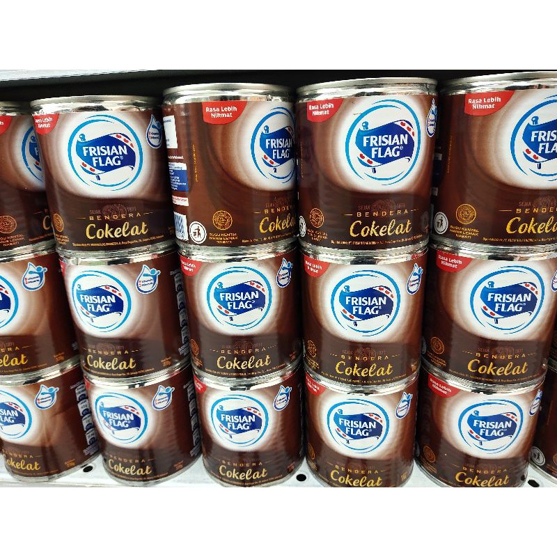

Susu Kental Manis Coklat Bendera " Frisian Flag 370 gr