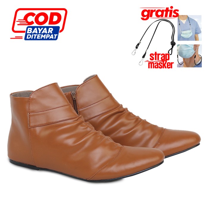 CATENZO - SEPATU BOOTS KULIT WANITA YE 112 - 39