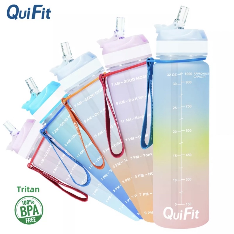 Botol Minum Quifit 1L - warna pastel (PO)
