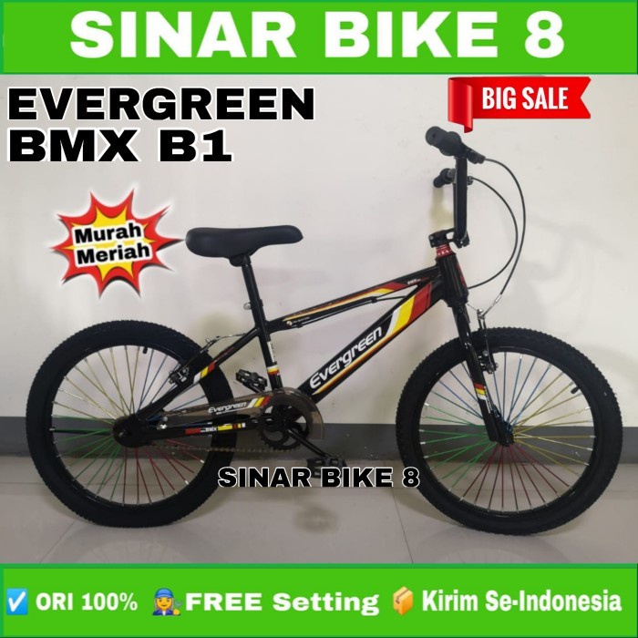 Sepeda Anak Laki Ukuran 20 Inch BMX EVERGREEN B1