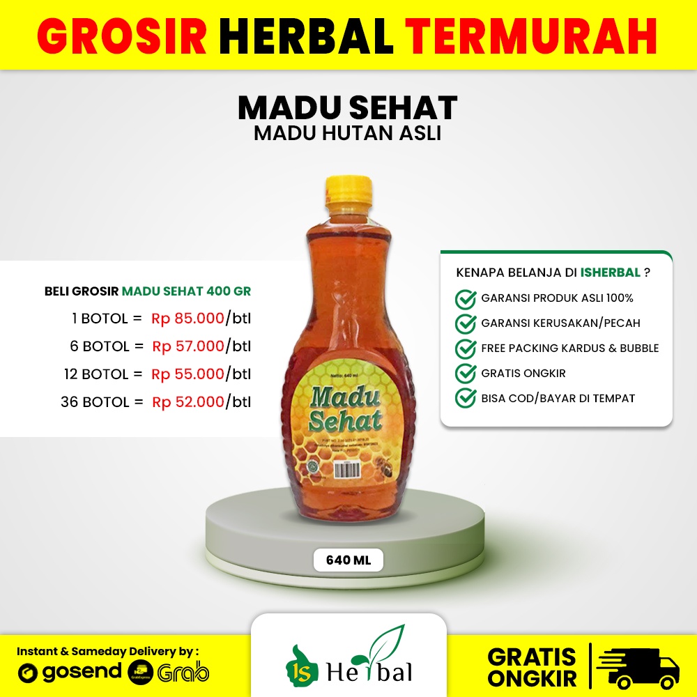 

[GROSIR] Madu Sehat 640 ml Original 100%