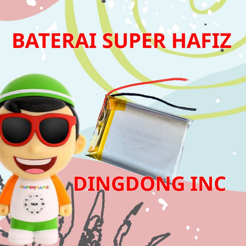 BATERAI SUPER HAFIZ 1800MAH 3.7V BATRE SUPERHAFIZ